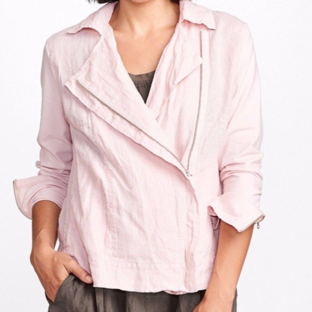 FLAX Wanderlust Linen Jacket Relaxed Java Small - Picture 3 of 15